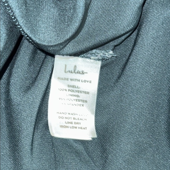 Lulu's Green Wrap Bodice Metalic Thread Party Dance Date Night Midi Dress S - Picture 16 of 16